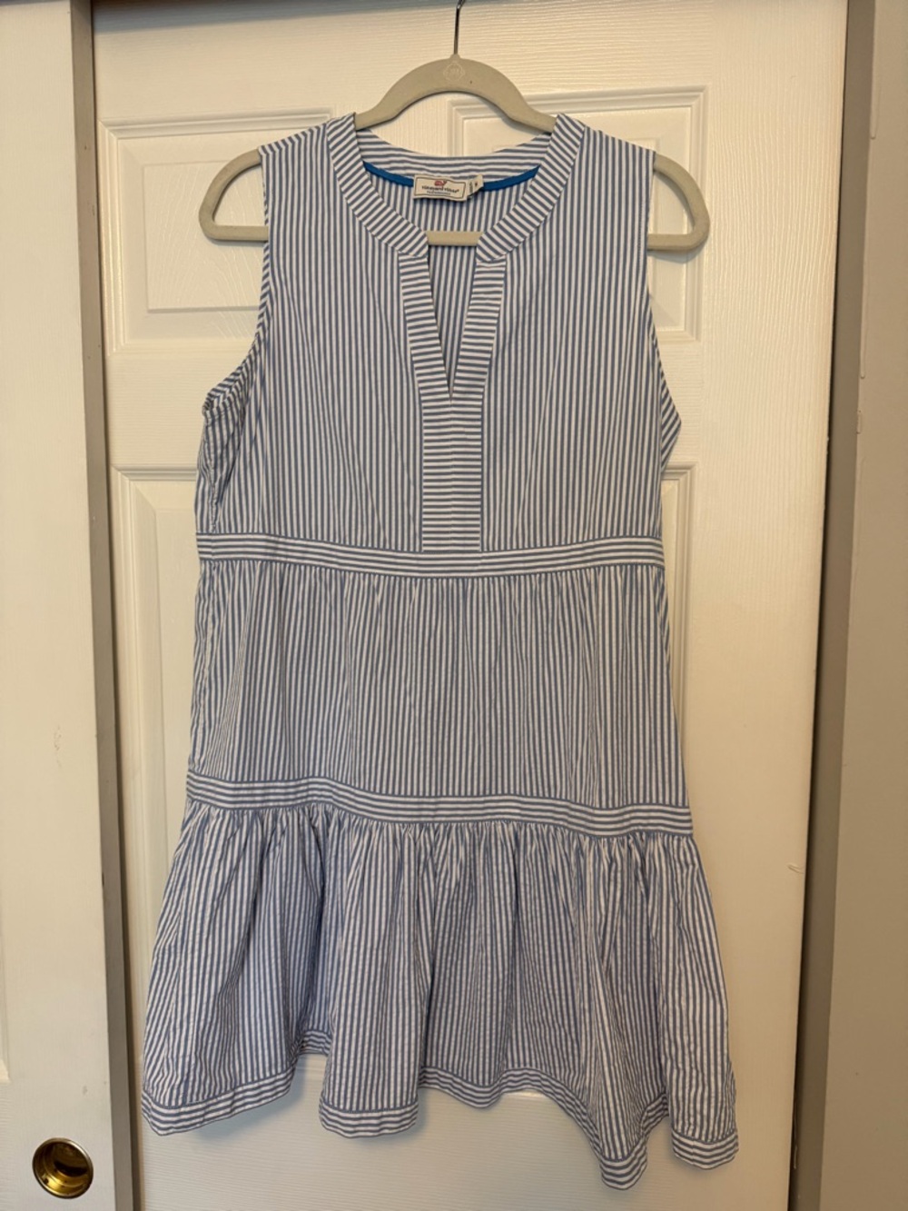 Vineyard Vines Blue and White Striped Sleeveless women Dress